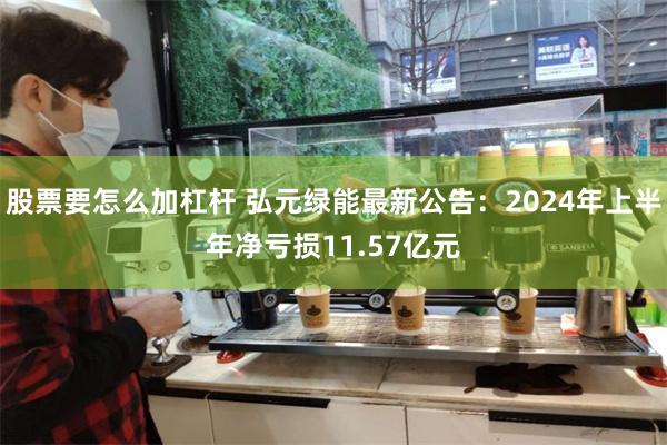 股票要怎么加杠杆 弘元绿能最新公告：2024年上半年净亏损11.57亿元