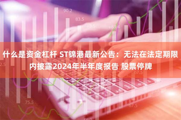 什么是资金杠杆 ST锦港最新公告：无法在法定期限内披露2024年半年度报告 股票停牌